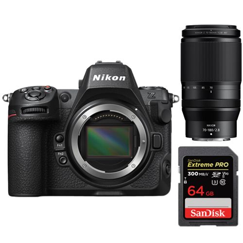 Boîtier Nikon Z8 + Nikon Z 70 180mm F2.8 NIKKOR + SanDisk Extreme Pro SDXC UHS II U3 V90 300 Mo/ - vue 2