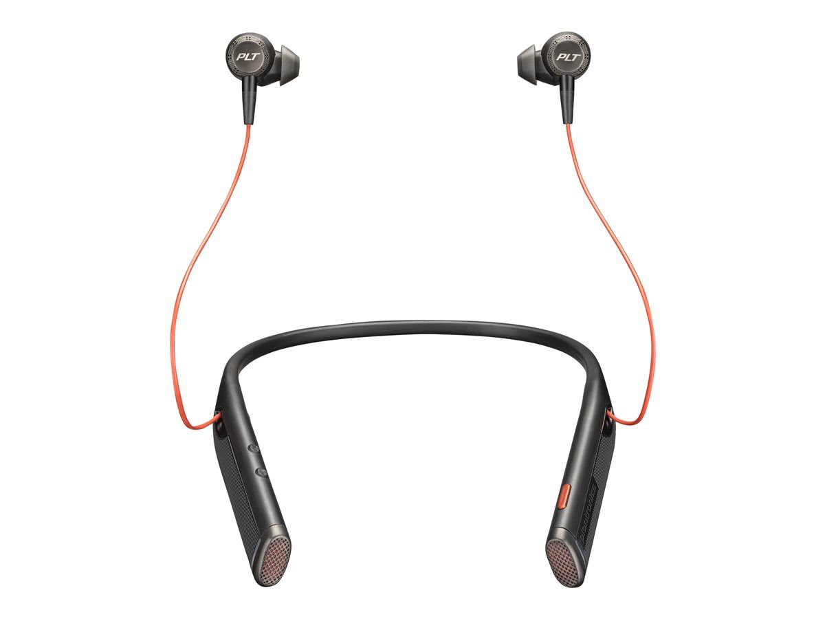 Poly Voyager 6200 Micro casque embout auriculaire montage sur 'oreille Bluetooth sans fil filaire Suppresseur de bruit actif USB C Certifié pour Microsoft Teams