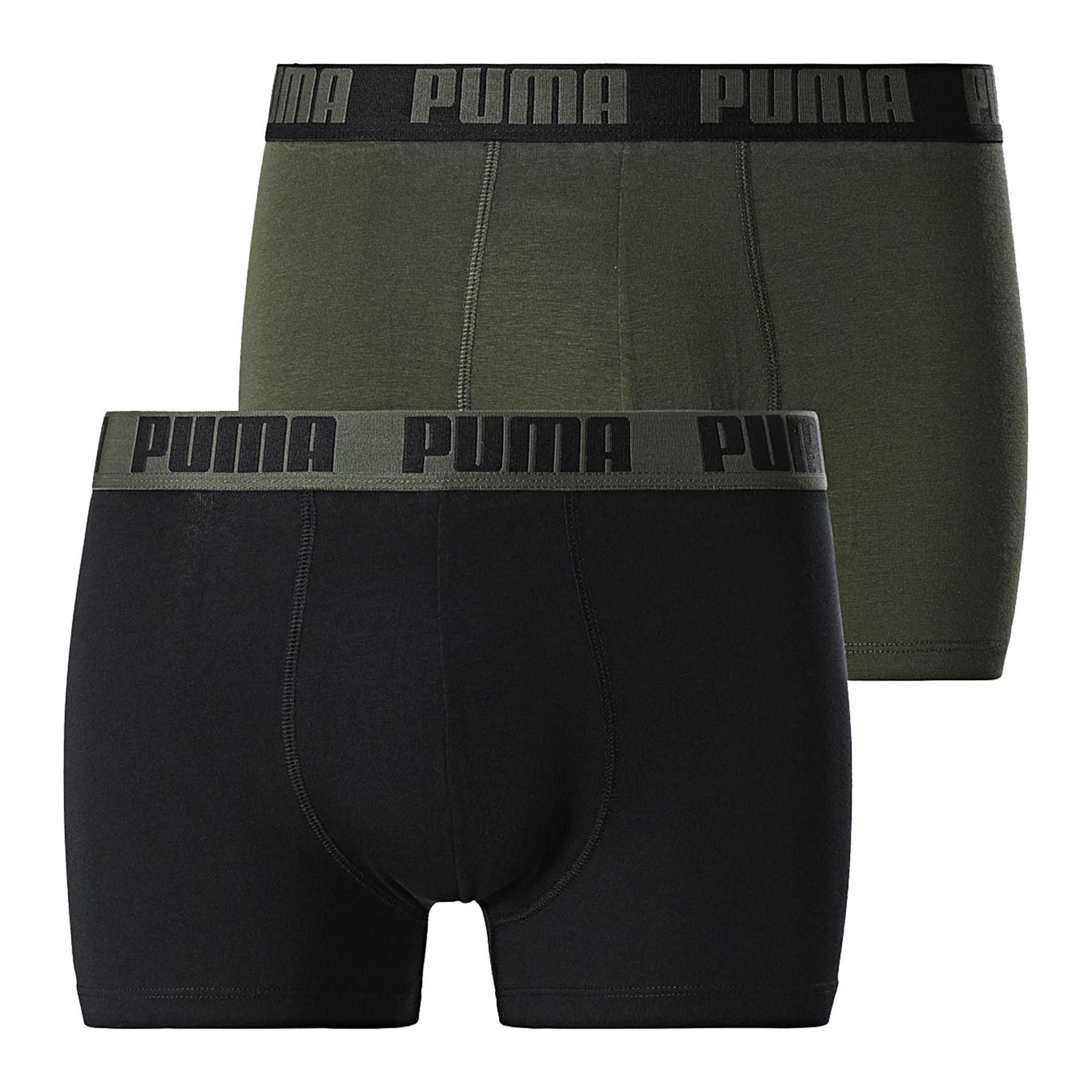 sous vêtement boxer puma puma men everyday basic boxers 2p noir - M