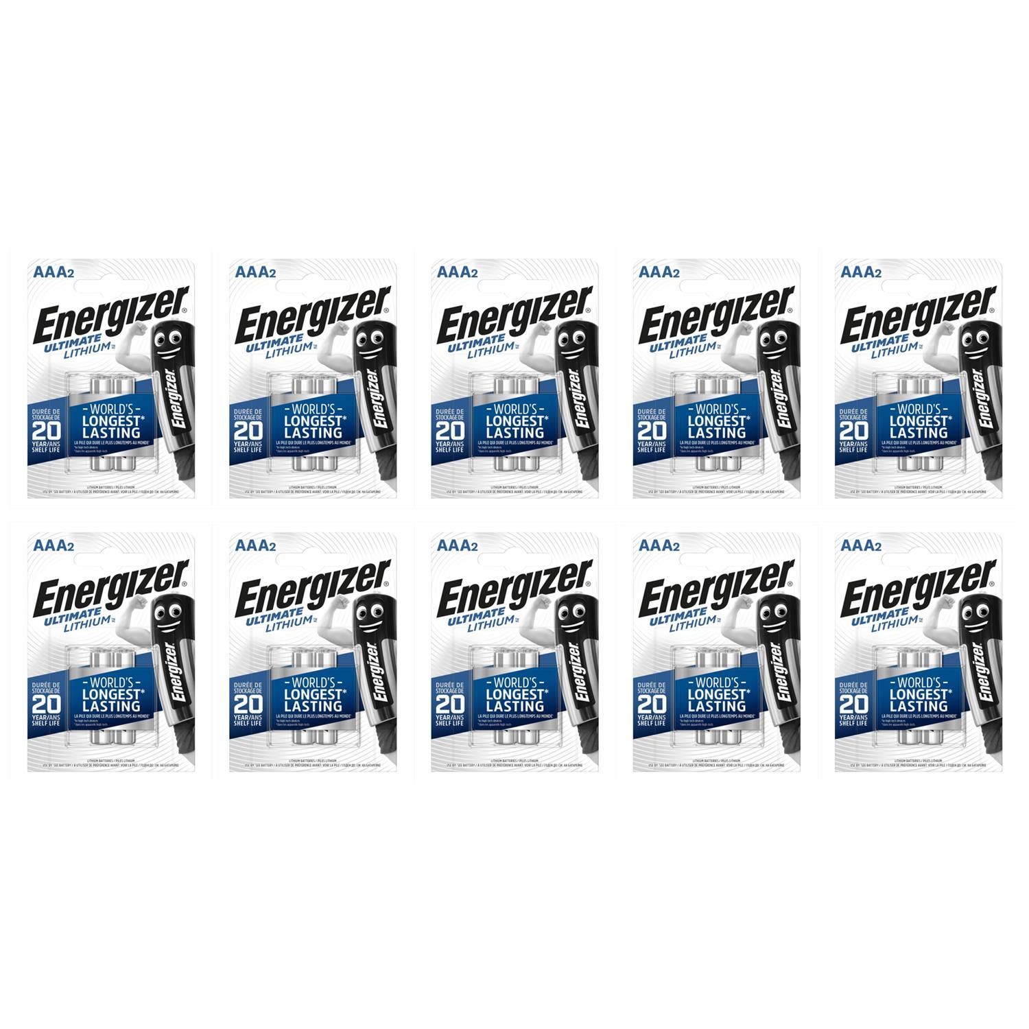 ENERGIZER Lot de 6 Blisters de 2 Piles Ultimate Lithium L92 AAA Micro LR03 - vue 3