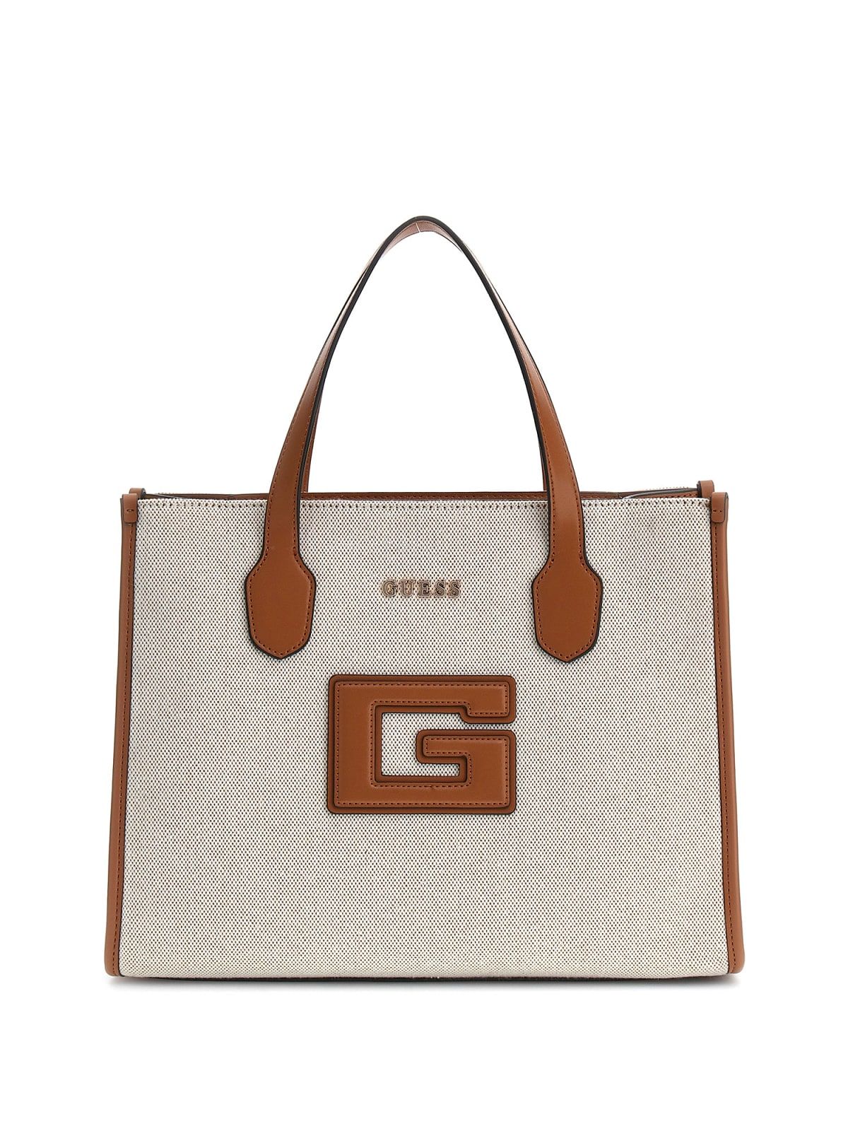 Sac à main Guess KATINE TOP ZIP SHOUL NATURALCOGNAC Unique
