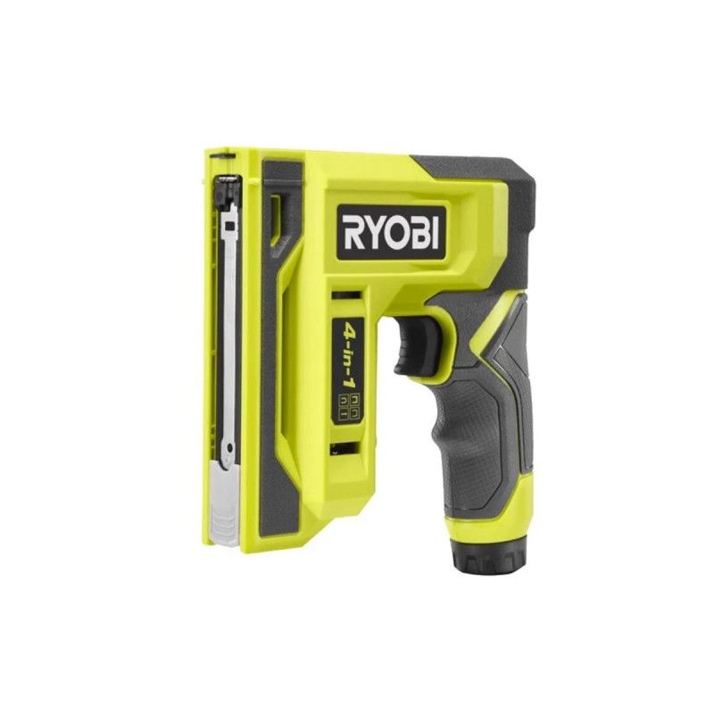 Agrafeuse cloueuse RYOBI 4V Agrafes de 6 à 14 mm Pointes 18G jusqu'à 15 mm Livrée avec 1100 agrafes T50 et 250 pointes 18G - vue 4