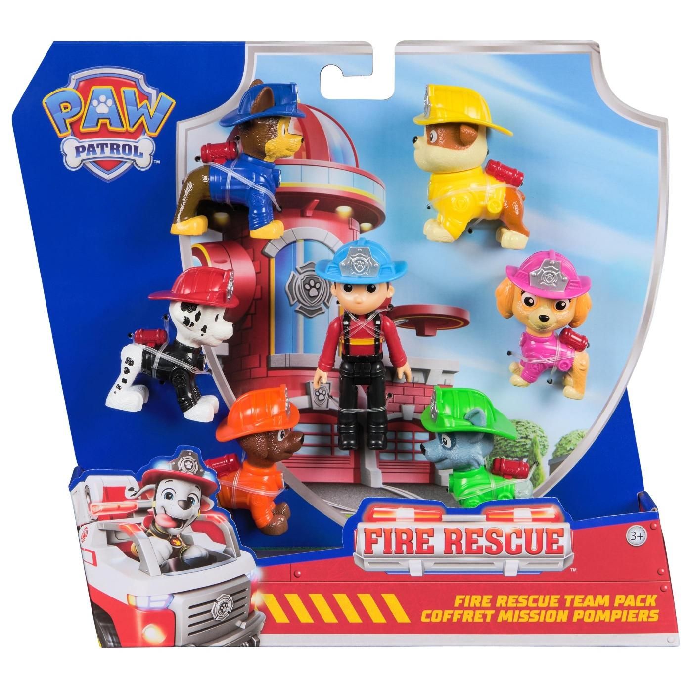 LA PAT' PATROUILLE MULTIPACK DE 7 FIGURINES FIRE RESCUE La Pat' Patrouille