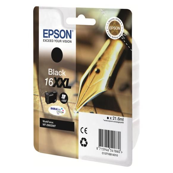 Epson 16XXL 22 ml original blister cartouche d'encre pour WorkForce WF 2660DWF