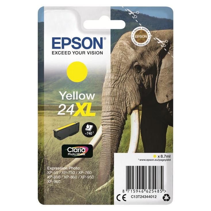 Epson 24XL Cartouche d'encre jaune - vue 2