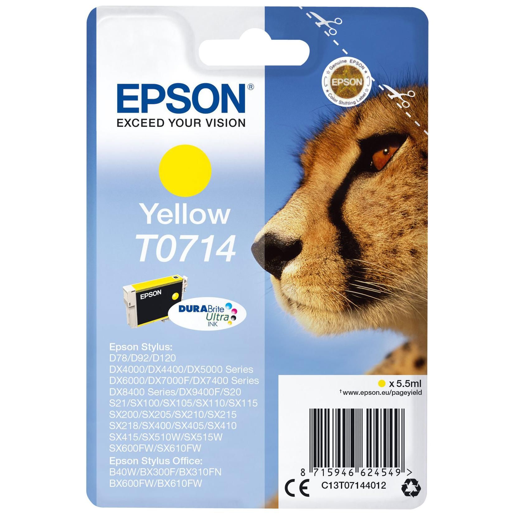 Cartouche D'encre T0714 Yellow Epson La Cartouche D'encre - vue 7