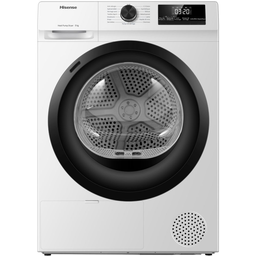 Sèche linge pompe à chaleur 8kg Hisense DHQE802U