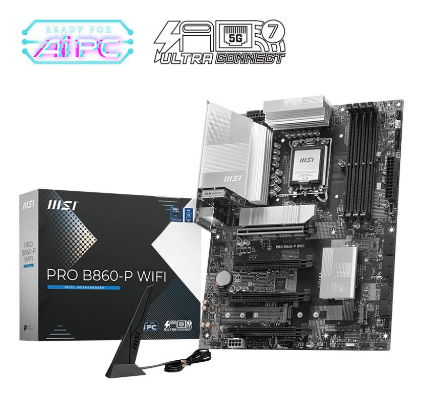 MSI PRO B860-P WIFI carte mère Intel B860 LGA 1851 (Socket V1) ATX