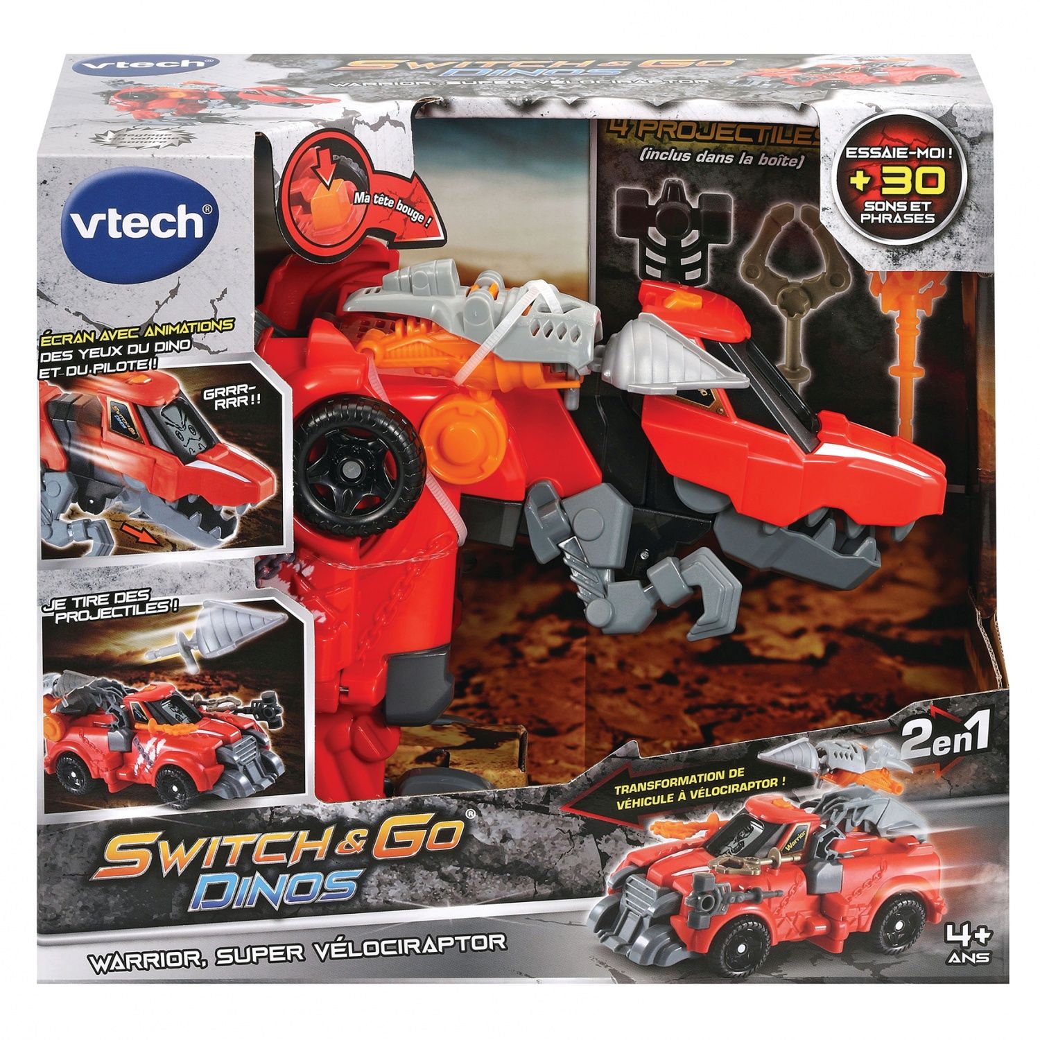 Vtech Switch & Go Dinos Warrior Super Vélociraptor
