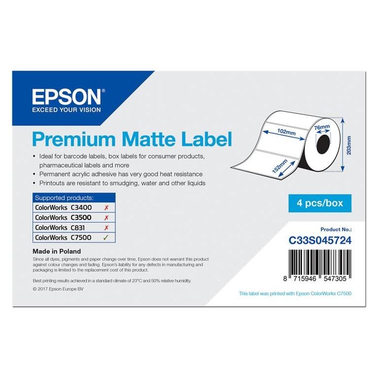 Epson Premium Matte 102mm x 152mm - vue 3