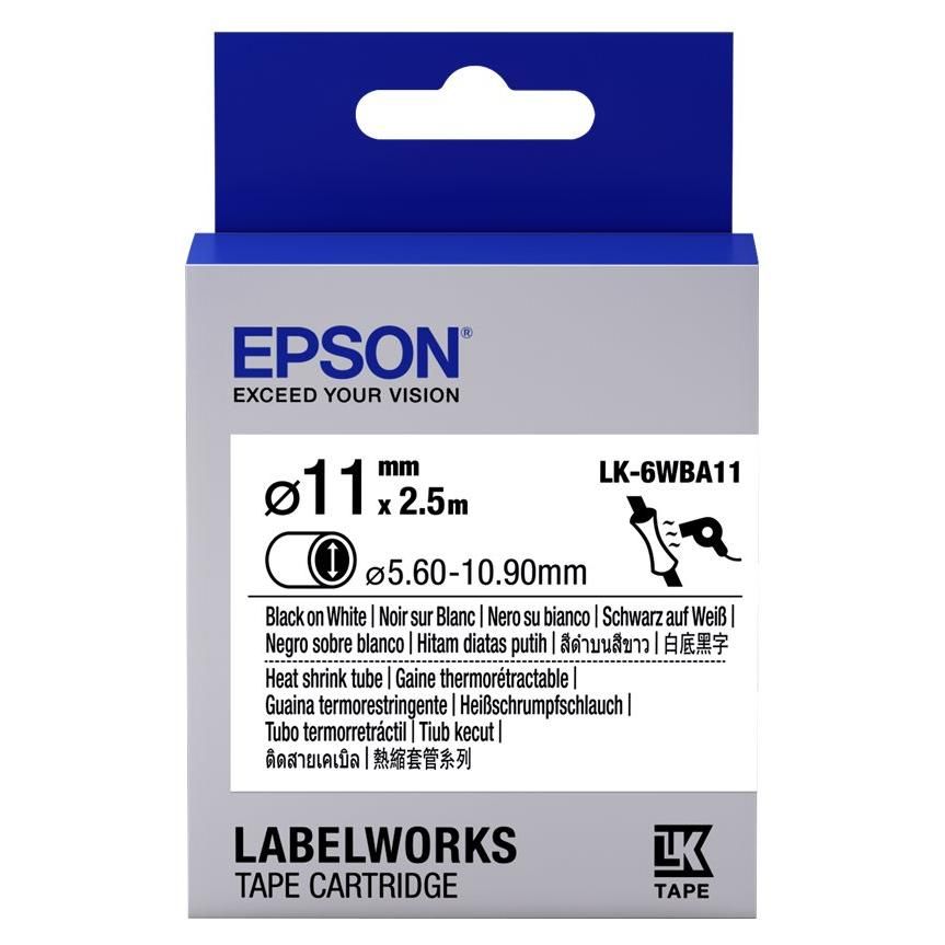 Epson TAPE LK 6WBA11 HST BLK /WHT D - vue 2