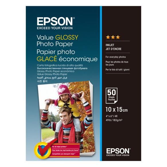 Epson Value Glossy Photo Paper 10x15cm 50 Feuilles Neuf - vue 4