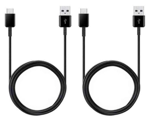 Samsung EP-DG930M - Câble USB - USB (M) pour 24 pin USB-C (M) - USB 2.0 - 1.5 m - noir - lot de 2 unités