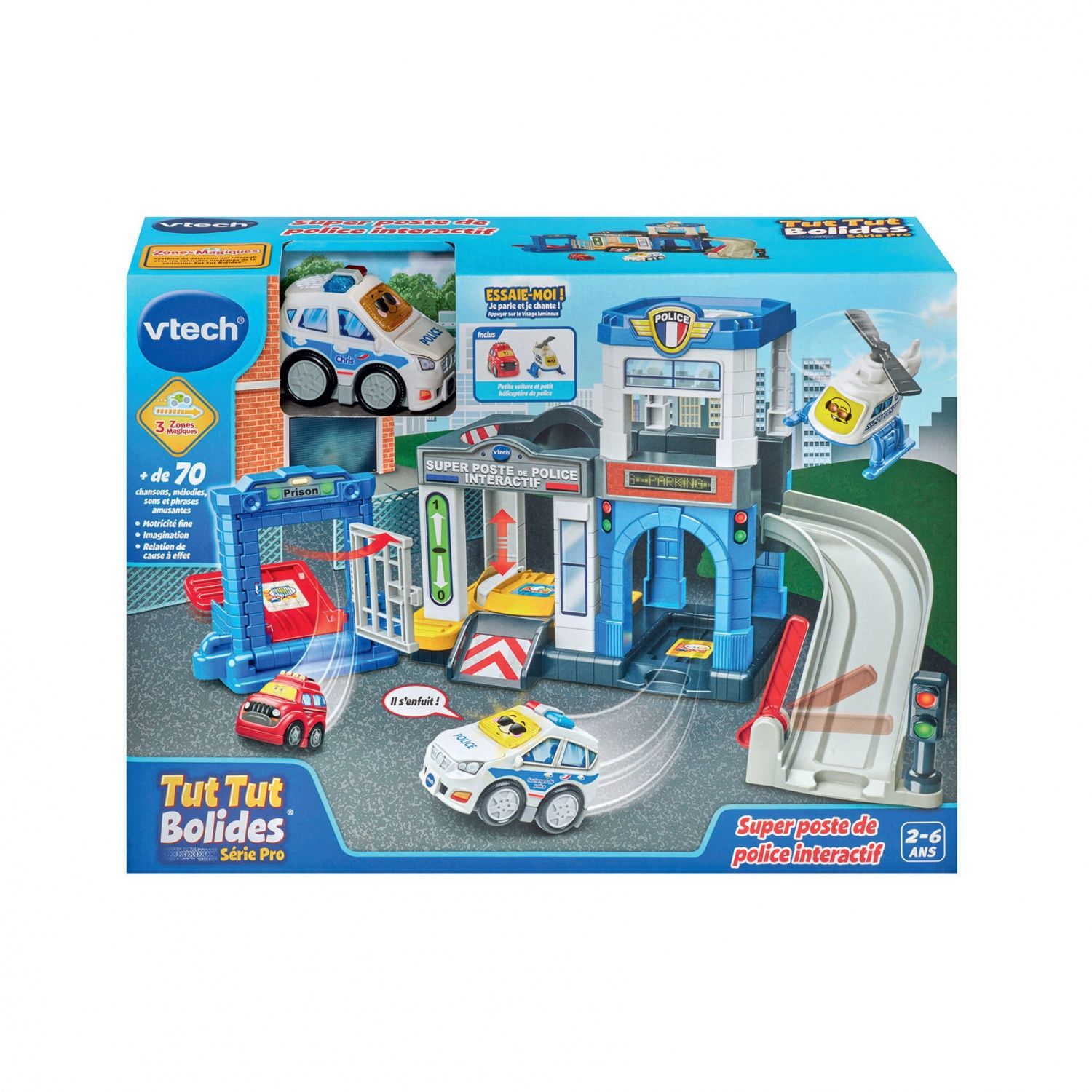 Figurine Tut Tut Bolides Série Pro Super Poste De Police Intéractif Vtech - vue 2