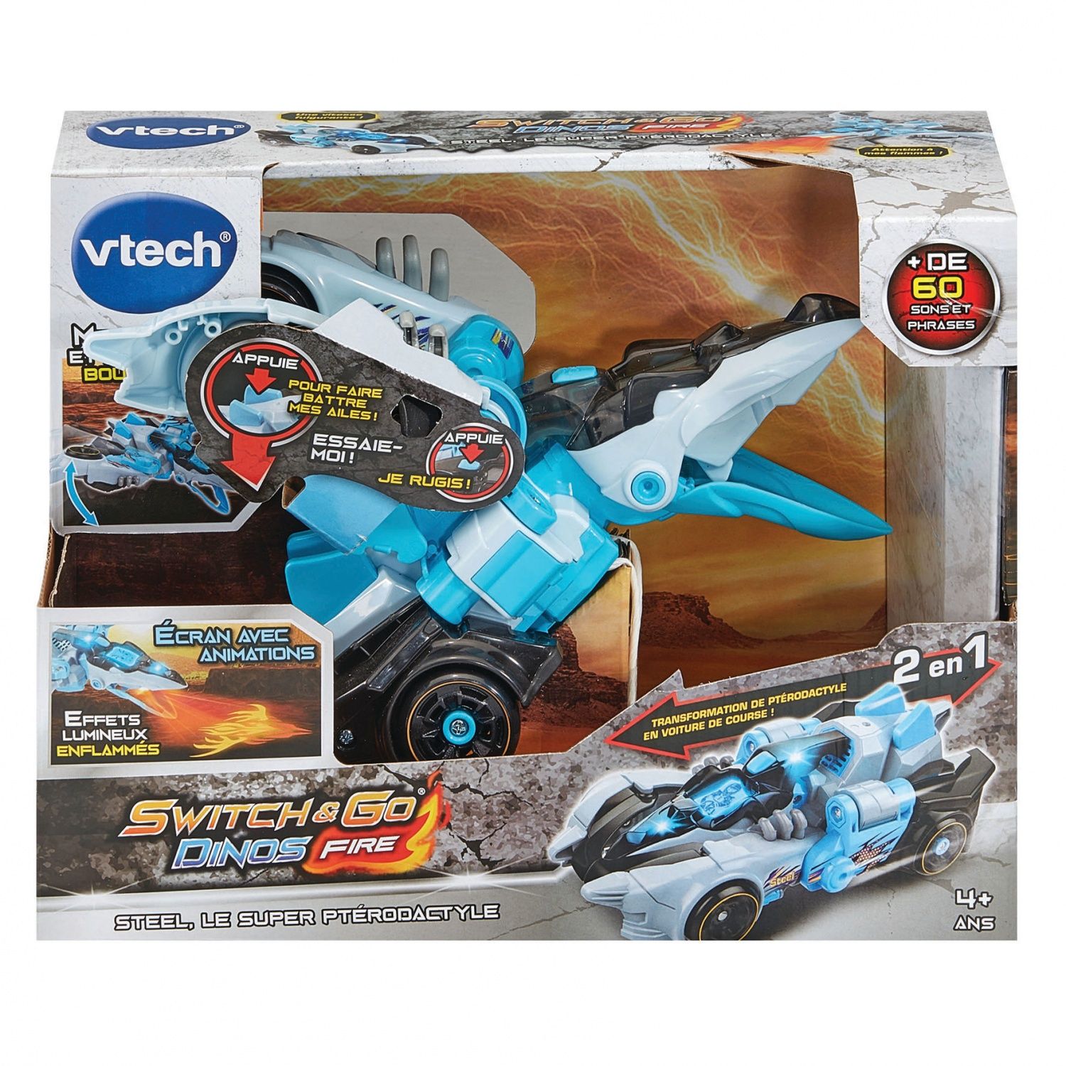 VTECH SWITCH & GO DINOS STEEL LE SUPER PTERODACTYLE - vue 2