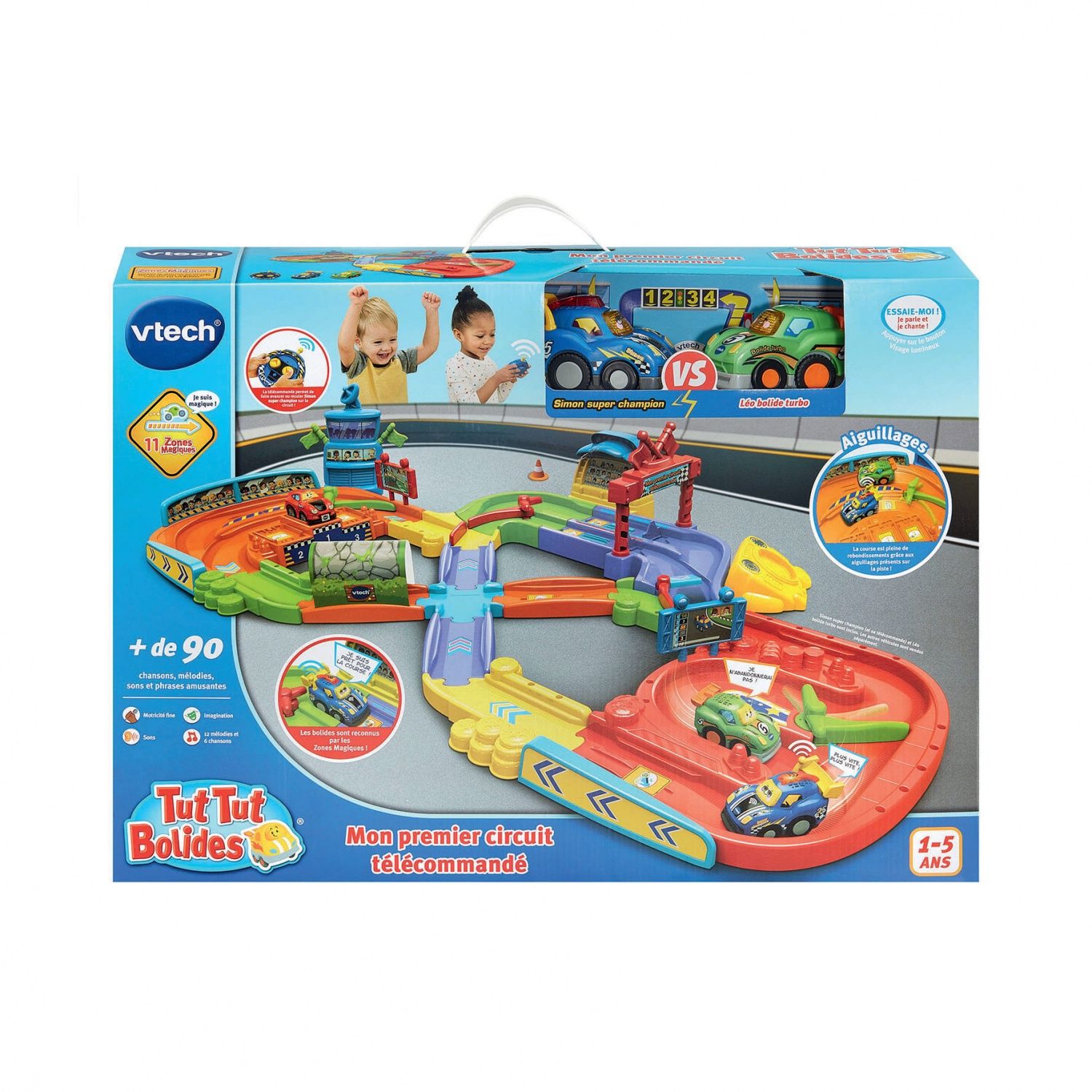 VTECH TUT TUT BOLIDES MON PREMIER CIRCUIT TÉLÉCOMMANDÉ + SIMON SUPER CHAMPION / LÉO BOLIDE TURBO - vue 3