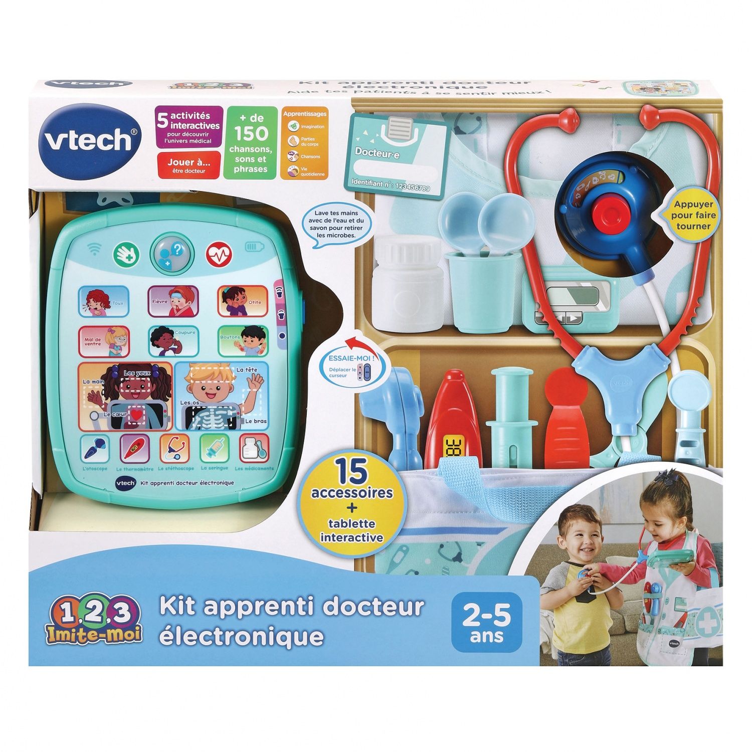 VTECH 1 2 3 Imite Moi Kit Apprenti Docteur Électronique Jouet d'Imitation Enfant - vue 3