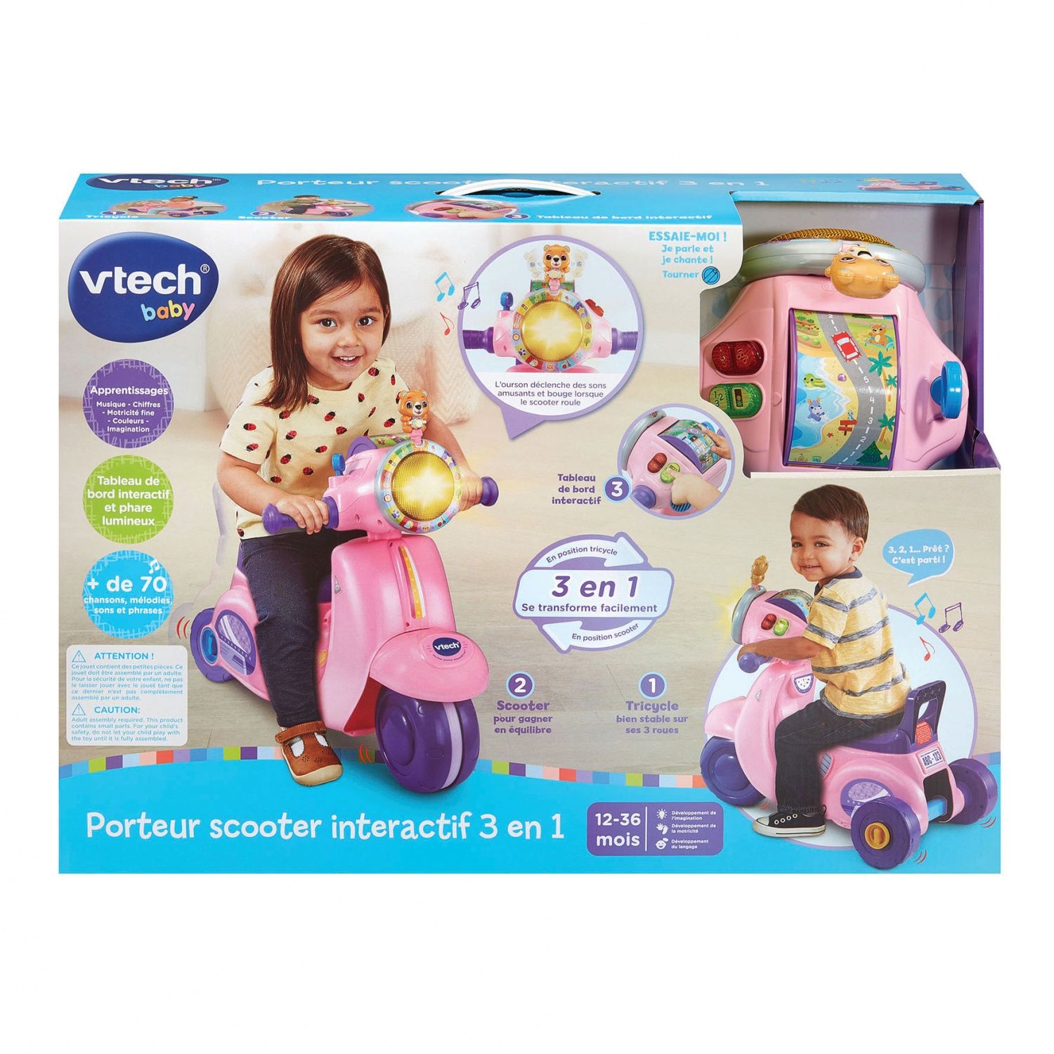 VTech Porteur Scooter 3 en 1 - vue 6