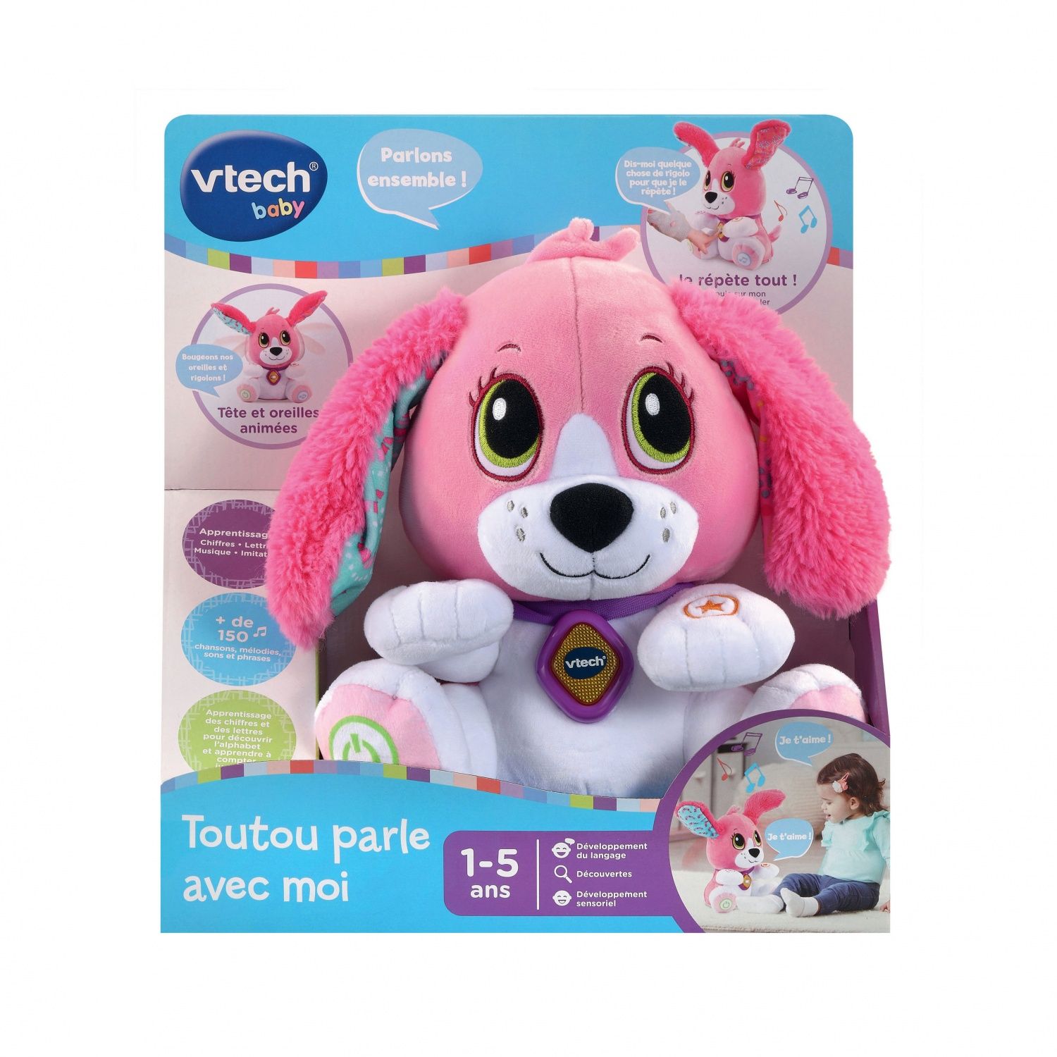 Vtech Baby Toutou Parle Avec Moi (Rose)