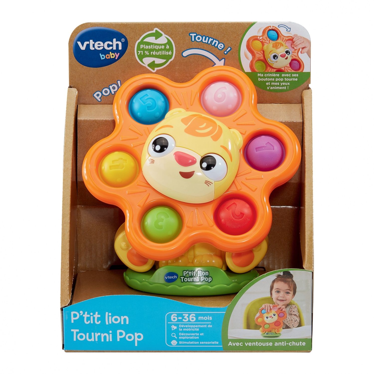 Ptit Lion Tourni pop plastique reutilise - vue 9