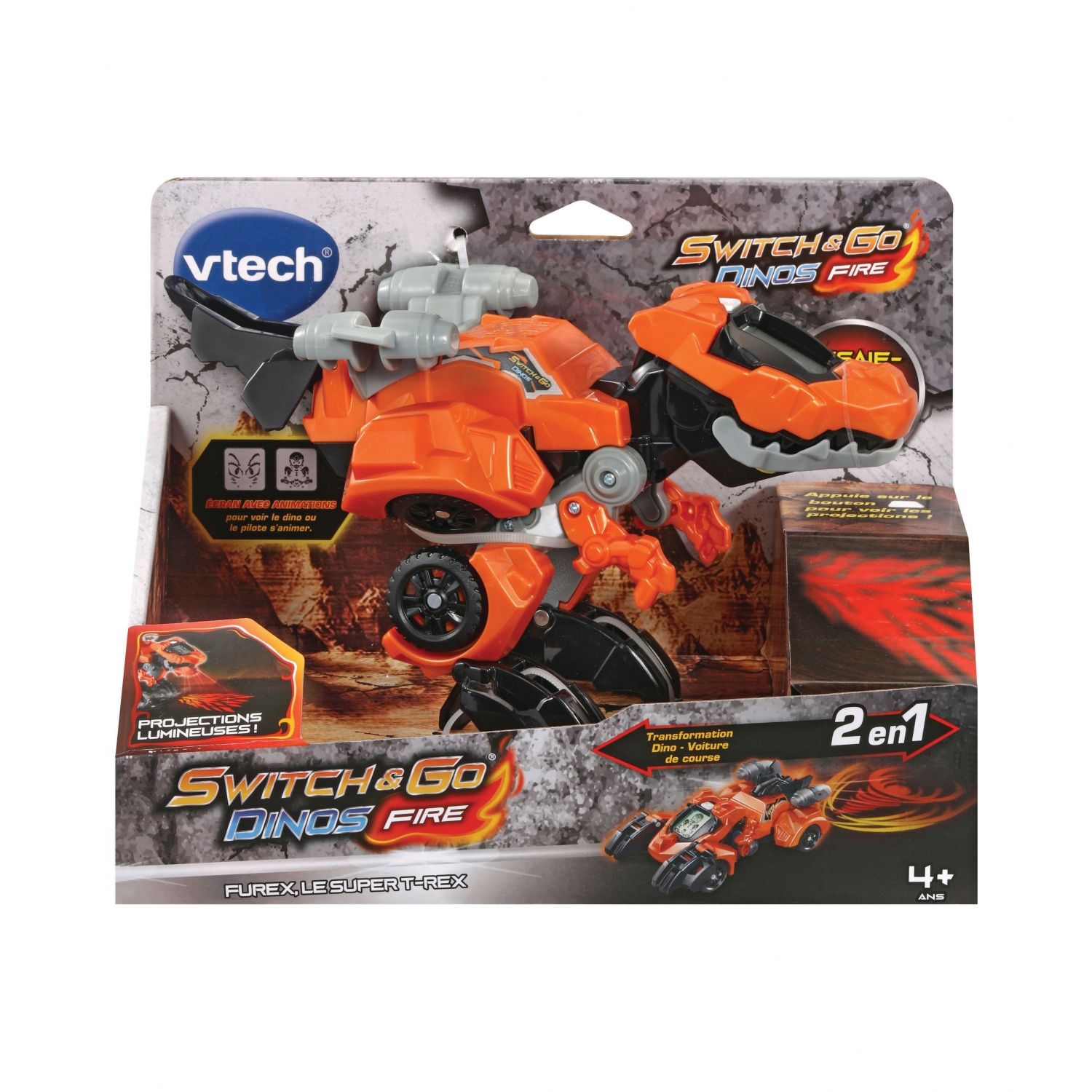 VTECH SWITCH & GO DINOS FIRE - FUREX, LE SUPER T-REX