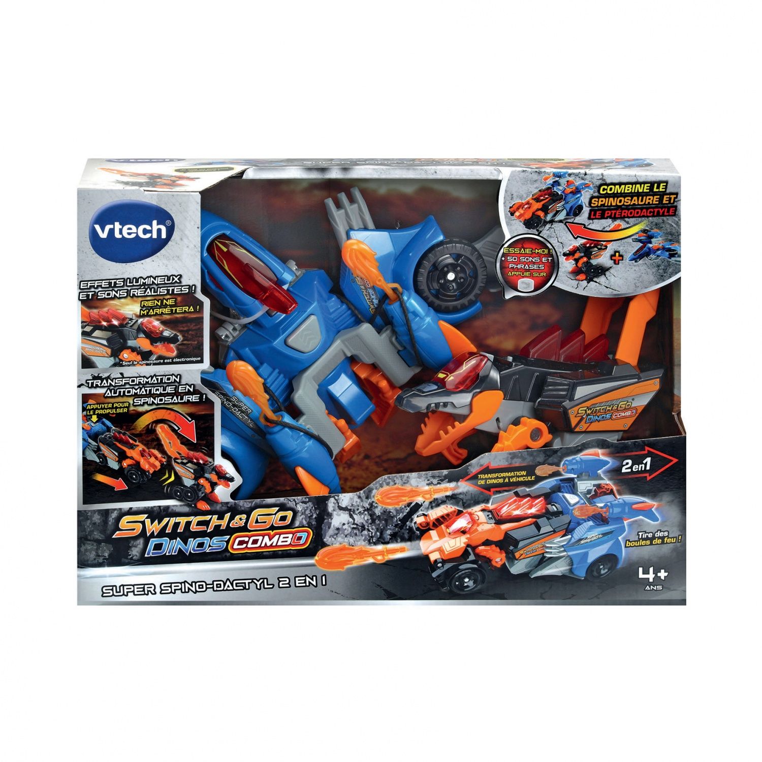 VTECH SWITCH & GO COMBO SUPER SPINO DACTYL 2 EN 1 - vue 4