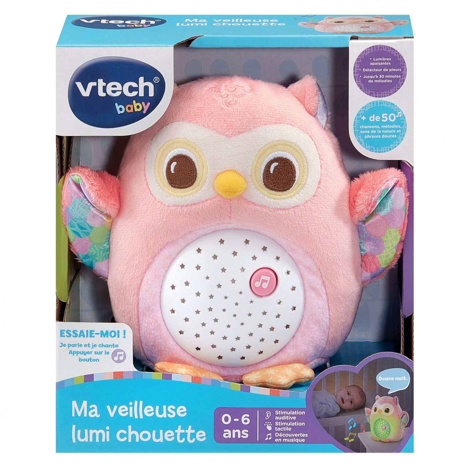 Vtech Baby Ma Veilleuse Lumi Chouette Rose