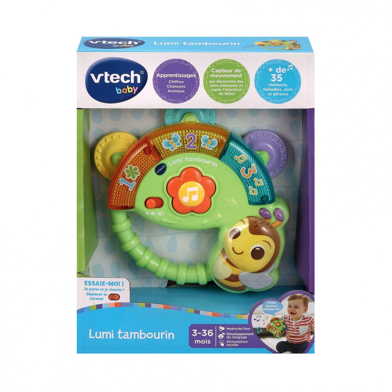 Jouet Lumi Tambourin Vtech - vue 3