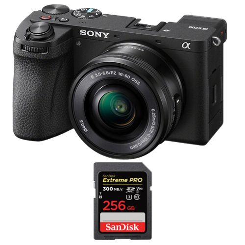 Appareil photo sans miroir Sony a6700+objectif Sony E PZ 16 50mm F 3.5 5.6 OSS+SanDisk Extreme Pro SDXC UHS II U3 V90 300 Mo/ - vue 2