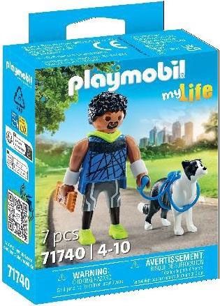 Homme Sportif Avec Border Collie Playmobil La Boite - vue 2