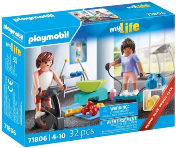 Playmobil My Life 71806 - Sportifs Avec Matériel De Fitness - Promo Pack