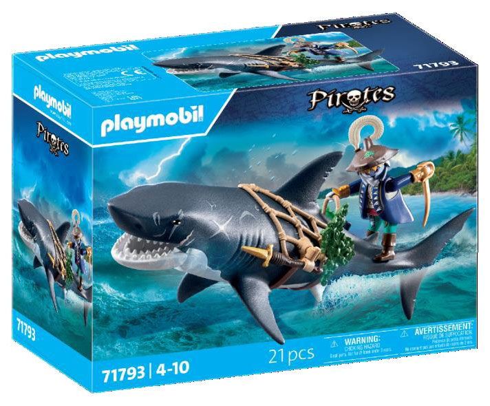 Pirate Et Requin Avec Mâchoire Articulée Playmobil La Boite - vue 6