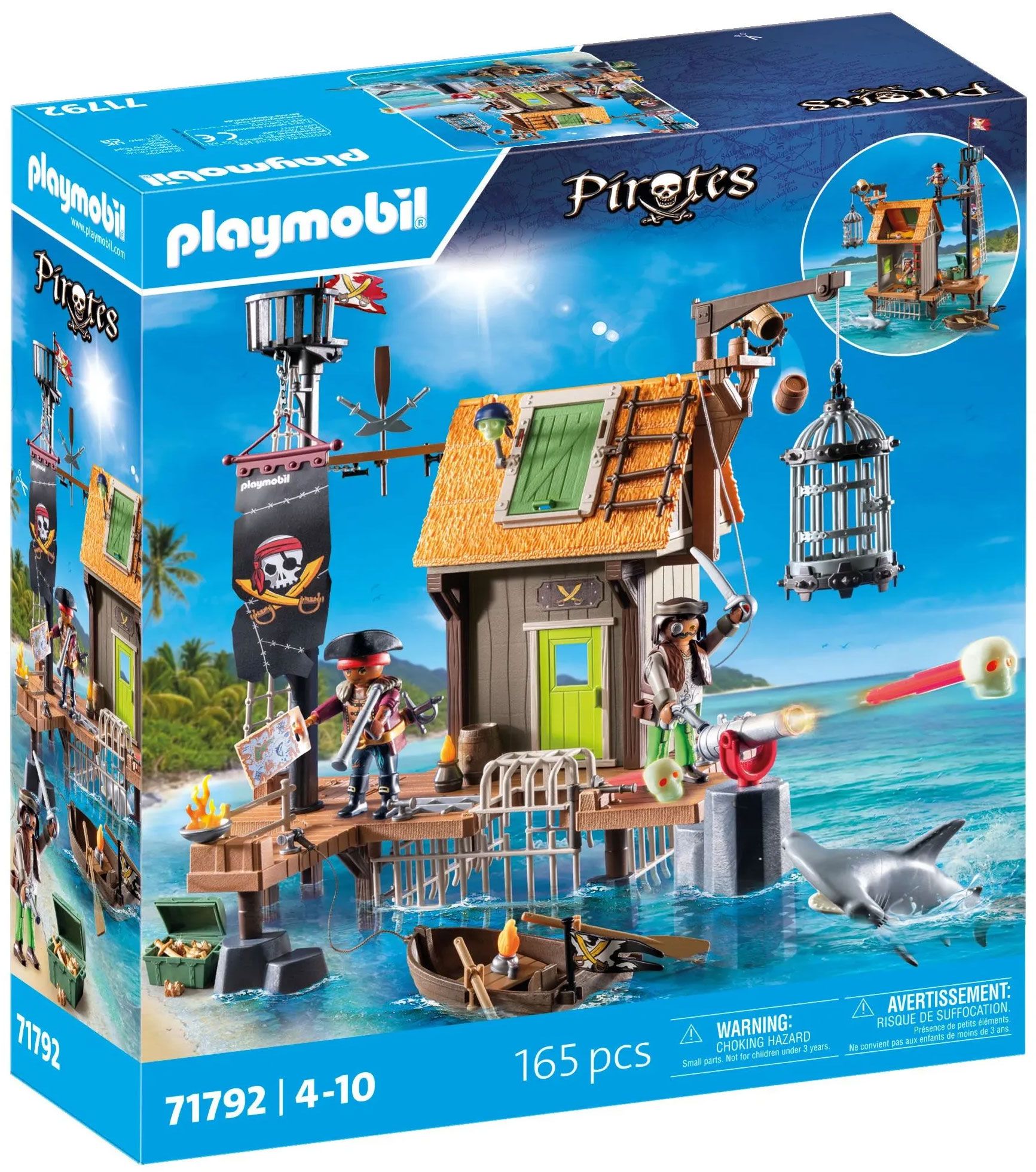 PLAYMOBIL | Pirates | Port Pirate avec Prison de Corsaires | Figurines de Pirates | Jouets de Pirates | Jouet pour Enfants dès | 71792 - vue 10