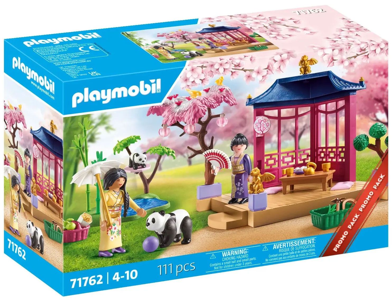 Playmobil Divers 71762 - Jardin Asiatique Avec Famille De Pandas - Promo Pack