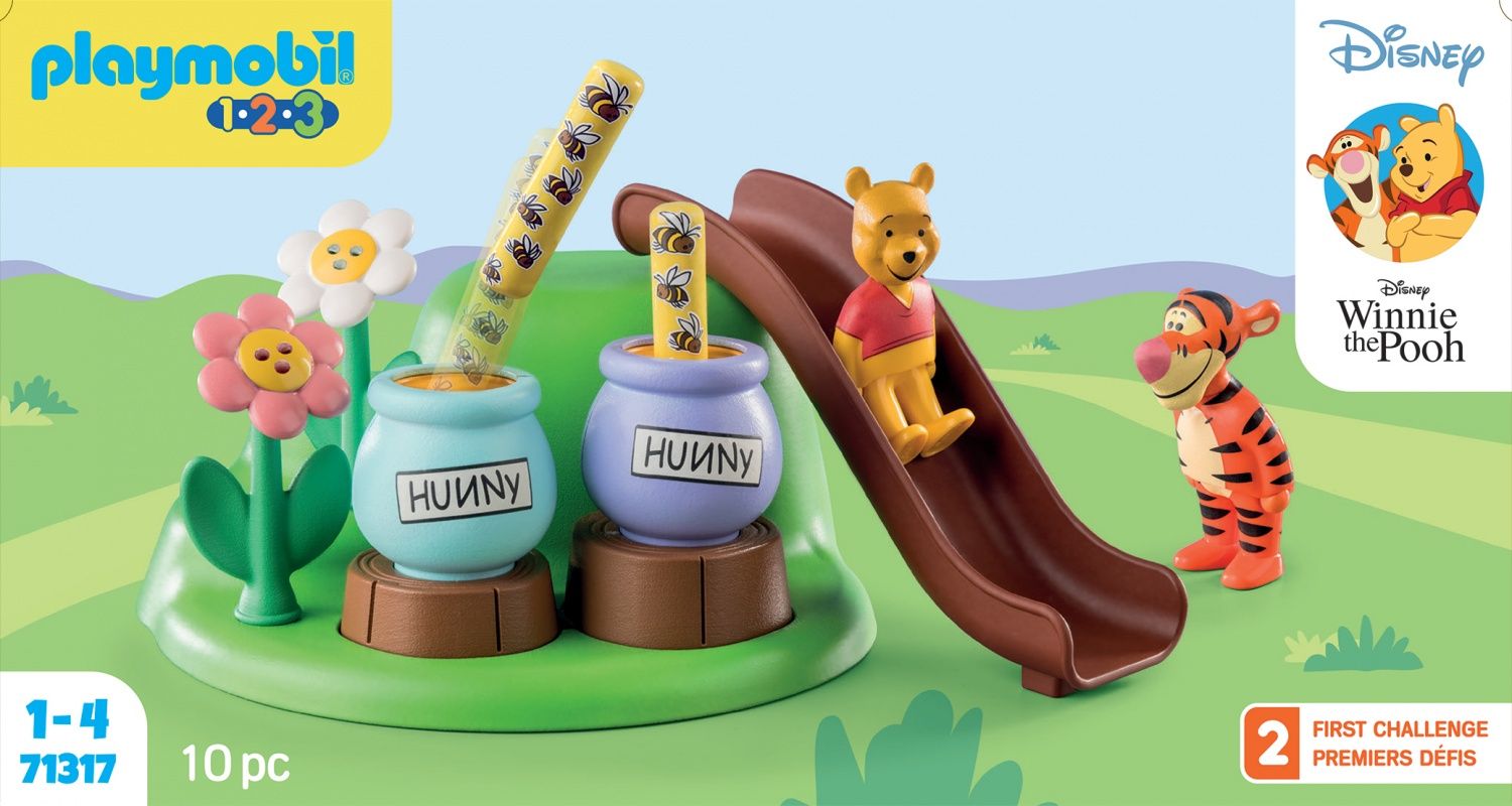 Playmobil 123 71317 Disney Winnie 'ourson Et Tigrou Avec Jardin D'abeilles