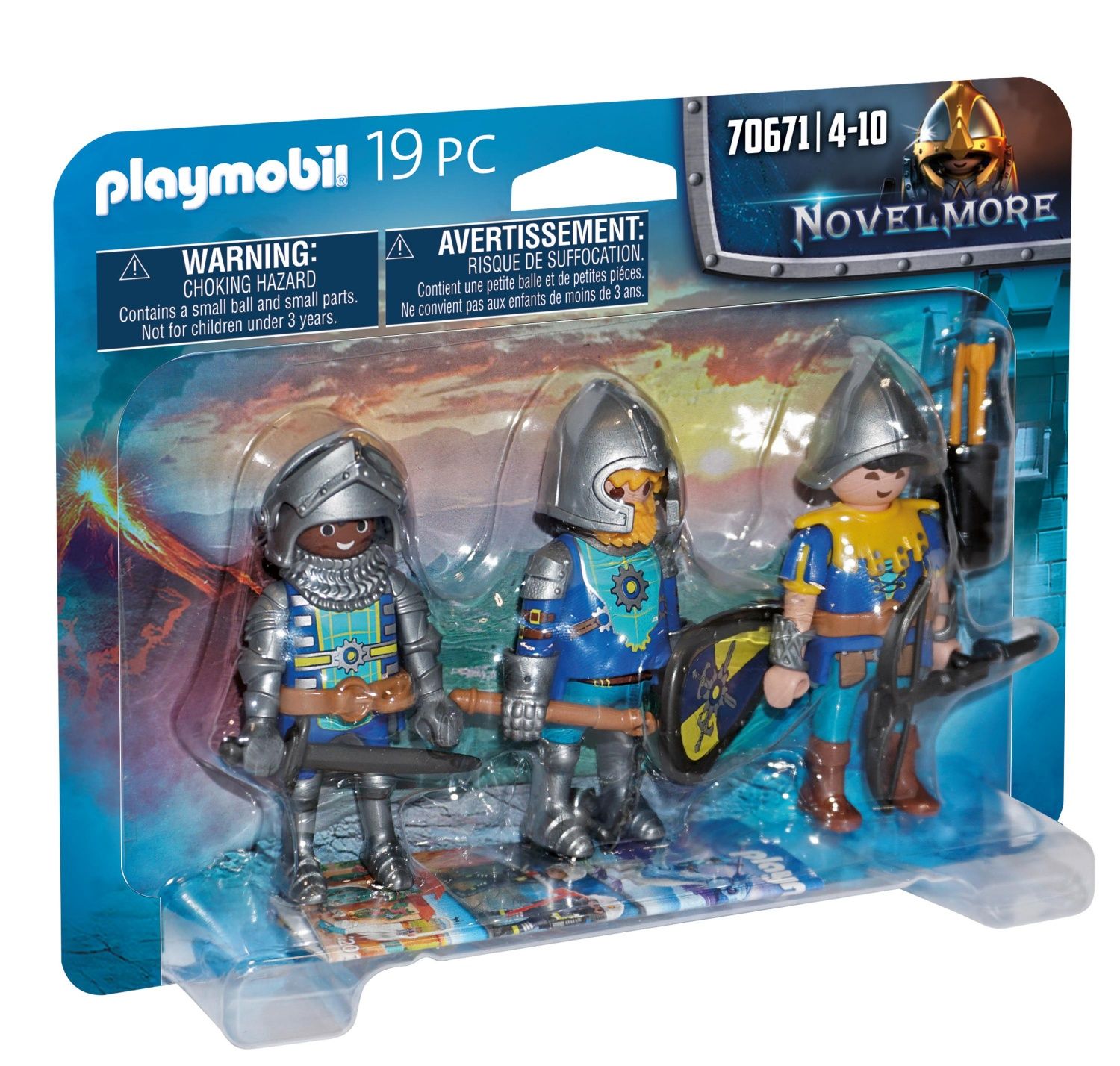 3 Chevaliers Novelmore 70671 Playmobil La Boite - vue 6