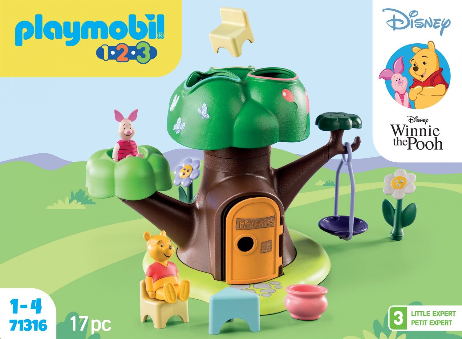 Playmobil 123 71316 - Disney Winnie L'ourson Et Porcinet Avec Cabane