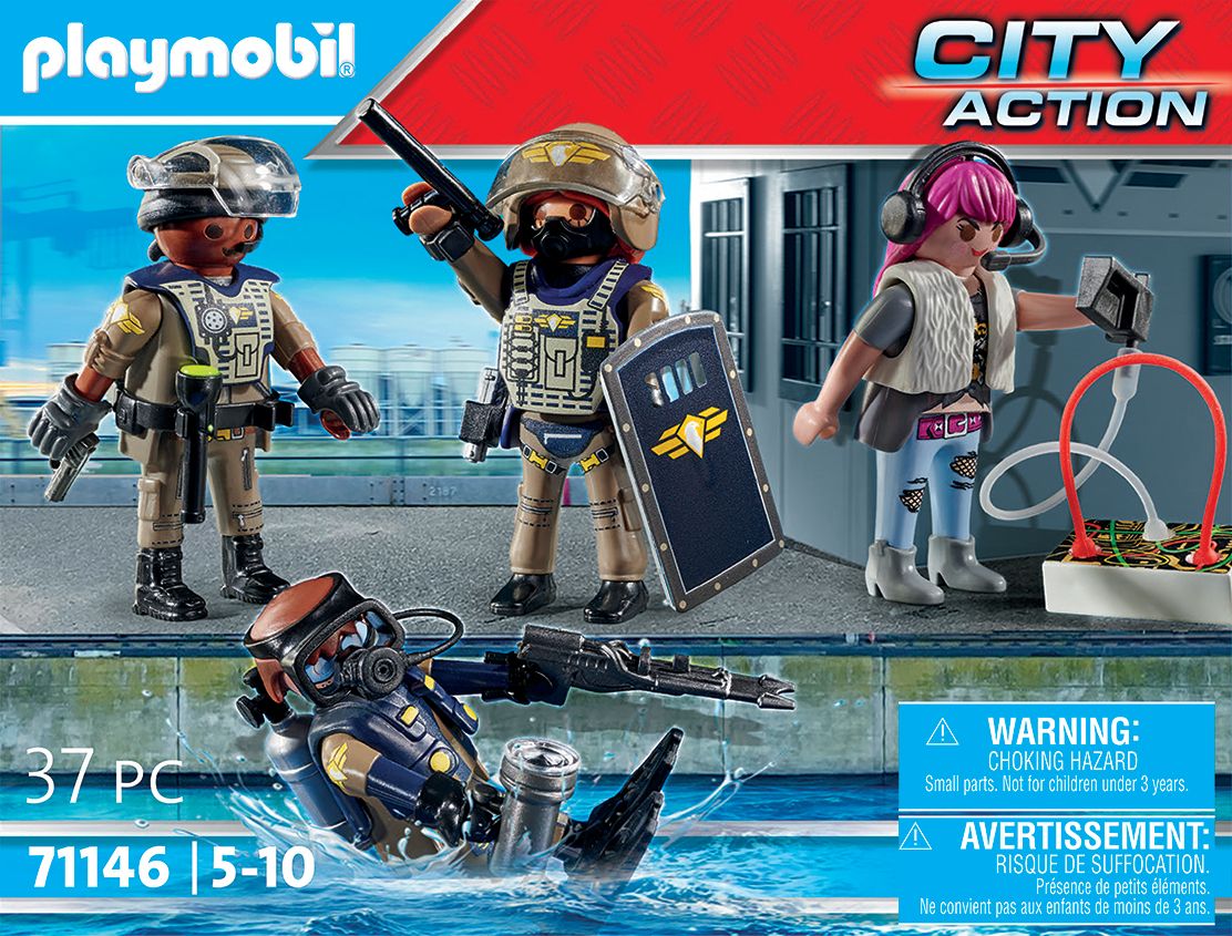 Playmobil City Action 71146 - Equipe Des Forces Spéciales Avec Bandit