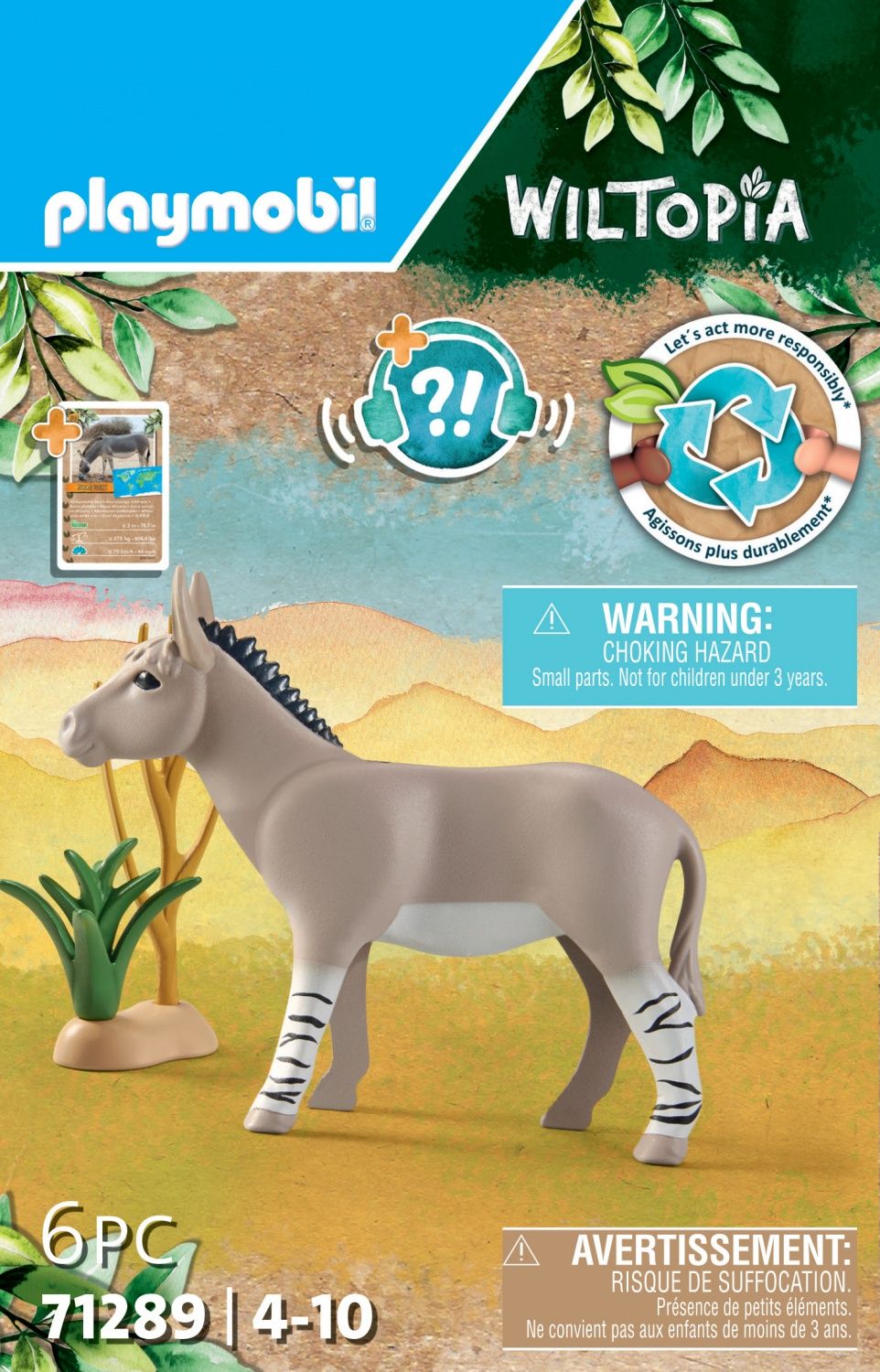 Âne Sauvage d'Afrique Animal à Collectionner Neuf - vue 3