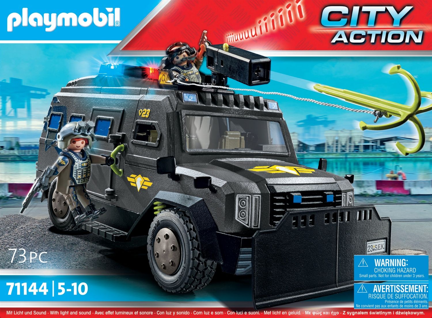 Véhicule D'intervention Des Forces Spéciales Playmobil La Boîte - vue 3