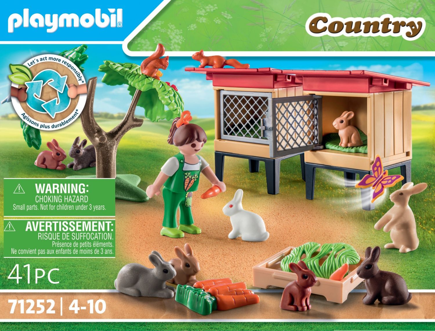 Playmobil Country 71252 - Enfant Avec Enclos Et Lapins