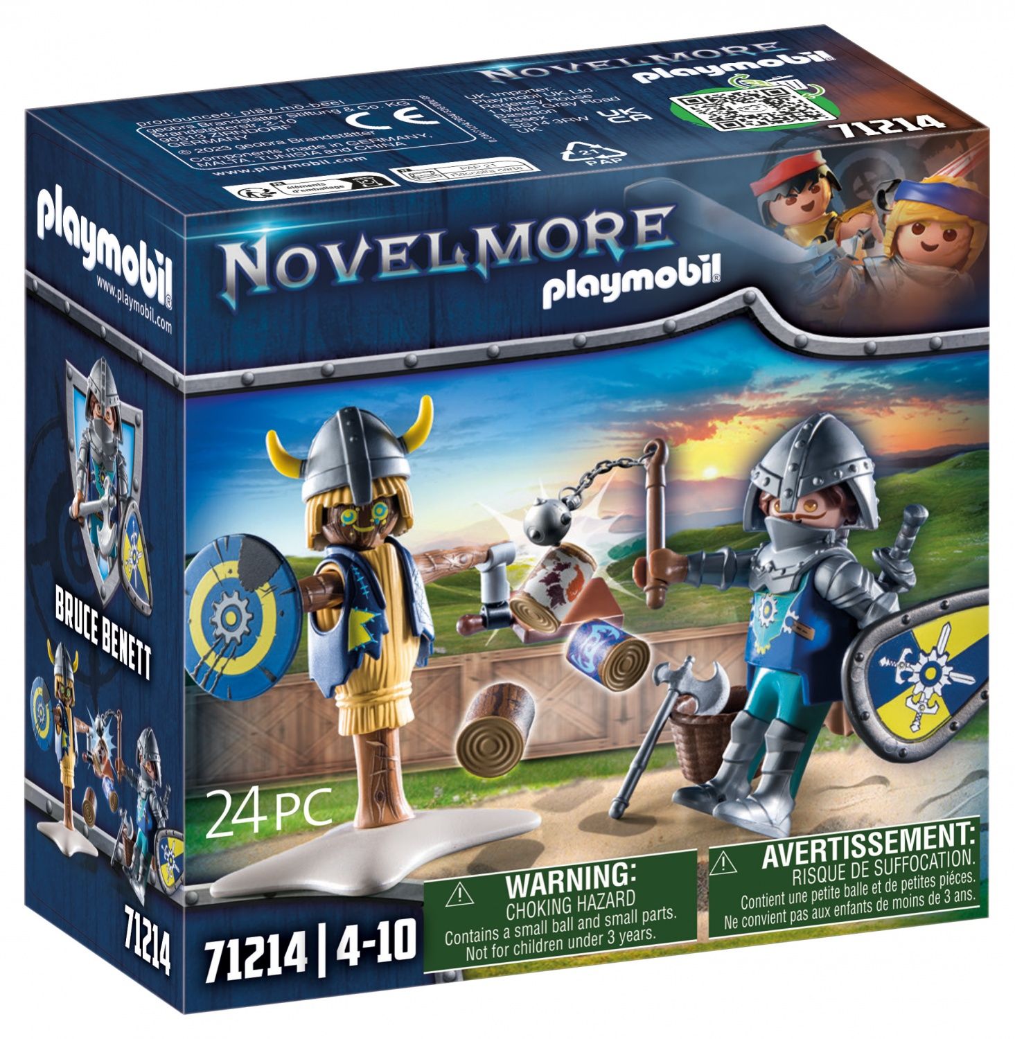 Playmobil Novelmore 71214 - Chevalier Novelmore Et Mannequin D'entrainement