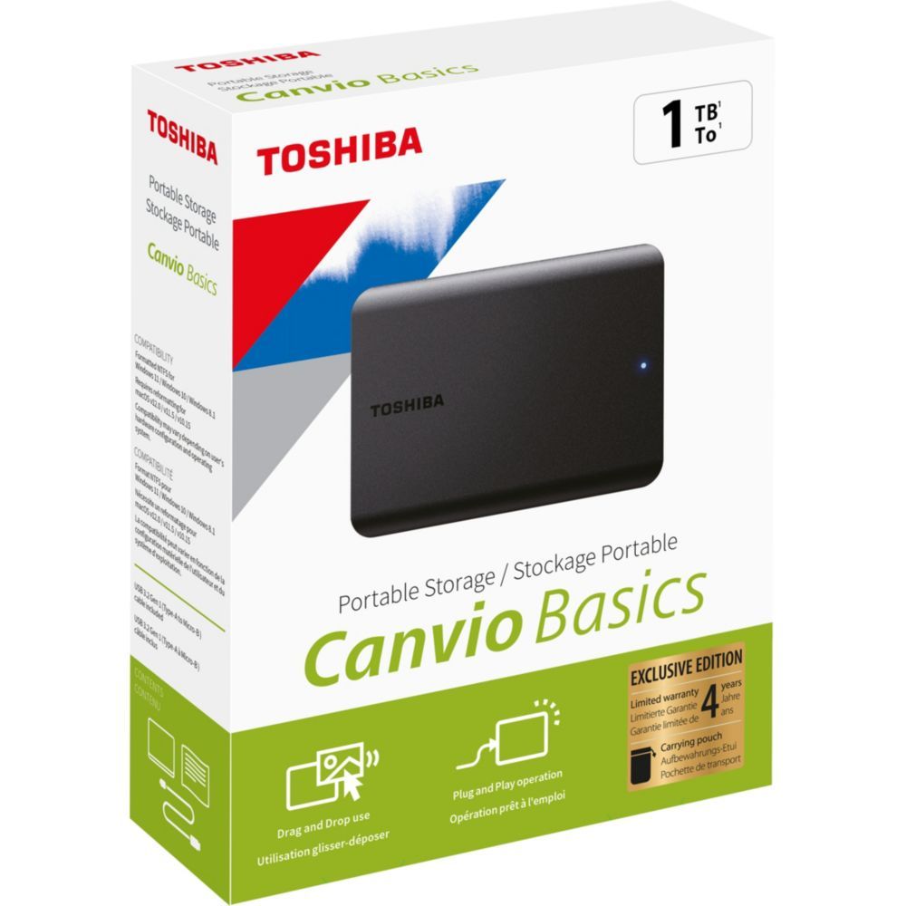 Disque dur externe Pack canvio basics + Housse - vue 4