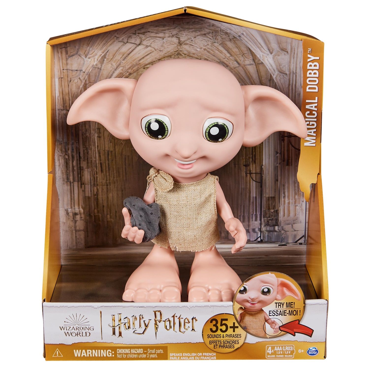 Harry Potter Figurine DOBBY interactive 20 cm Wizarding World - vue 5