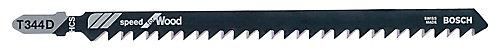 Lame scie sauteuse T droite grossière Bosch Bois tendre T344D lot de 2 - vue 2