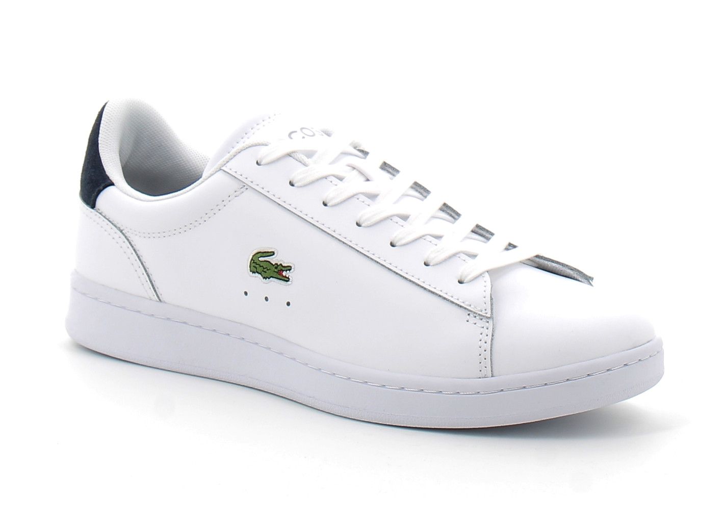 Lacoste - Basket Homme En Cuir Carnaby Set - Blanc - 44