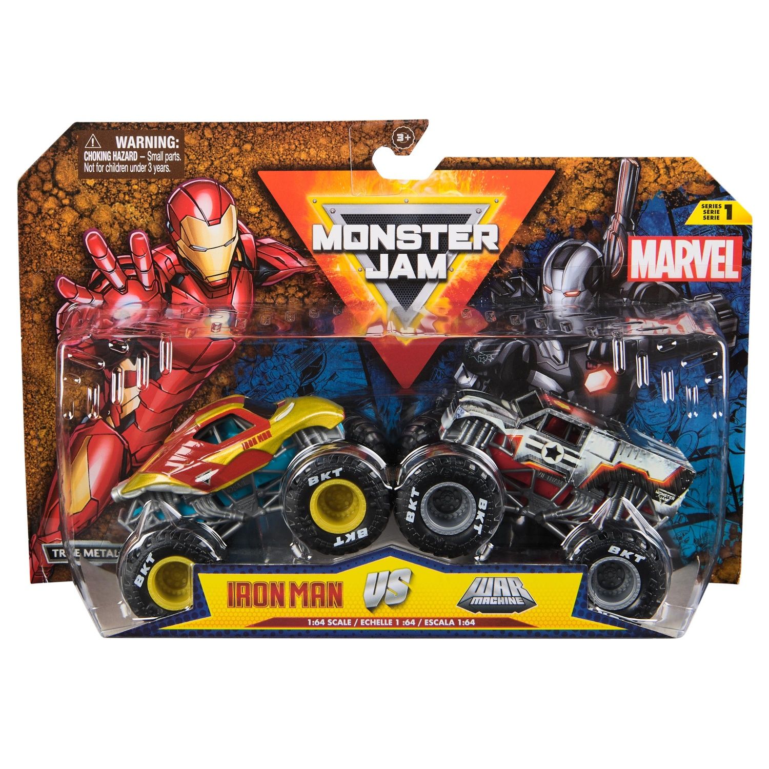 PACK DE 2 VÉHICULES MARVEL DIE CAST 1:64 Monster Jam assort - vue 2