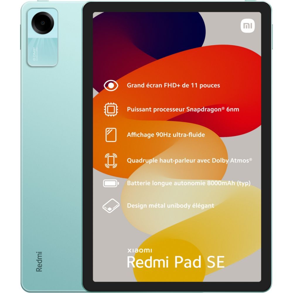 Tablette Android XIAOMI Redmi Pad SE Vert 128Go