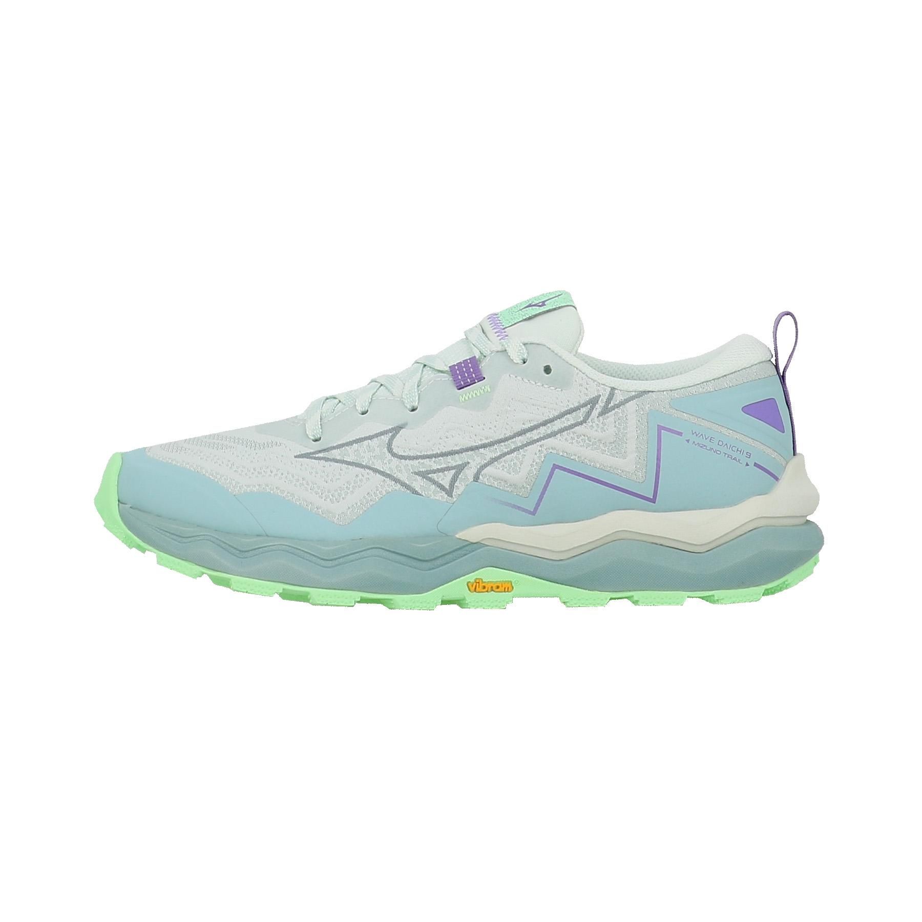 Chaussures Running Trail Mizuno Wave Daichi 9 Vert D'eau 38 1/2