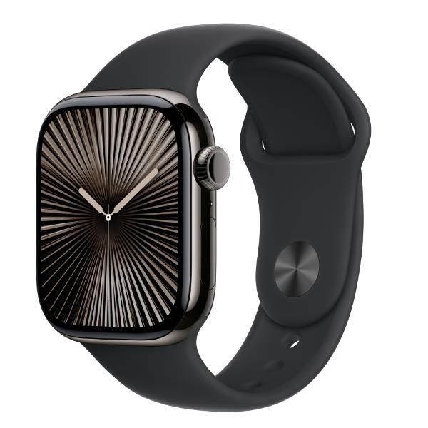 Apple Watch Series 10 OLED 46 mm Numérique 416 x 496 pixels Écran tactile 4G Gris Wifi GPS (satellite)